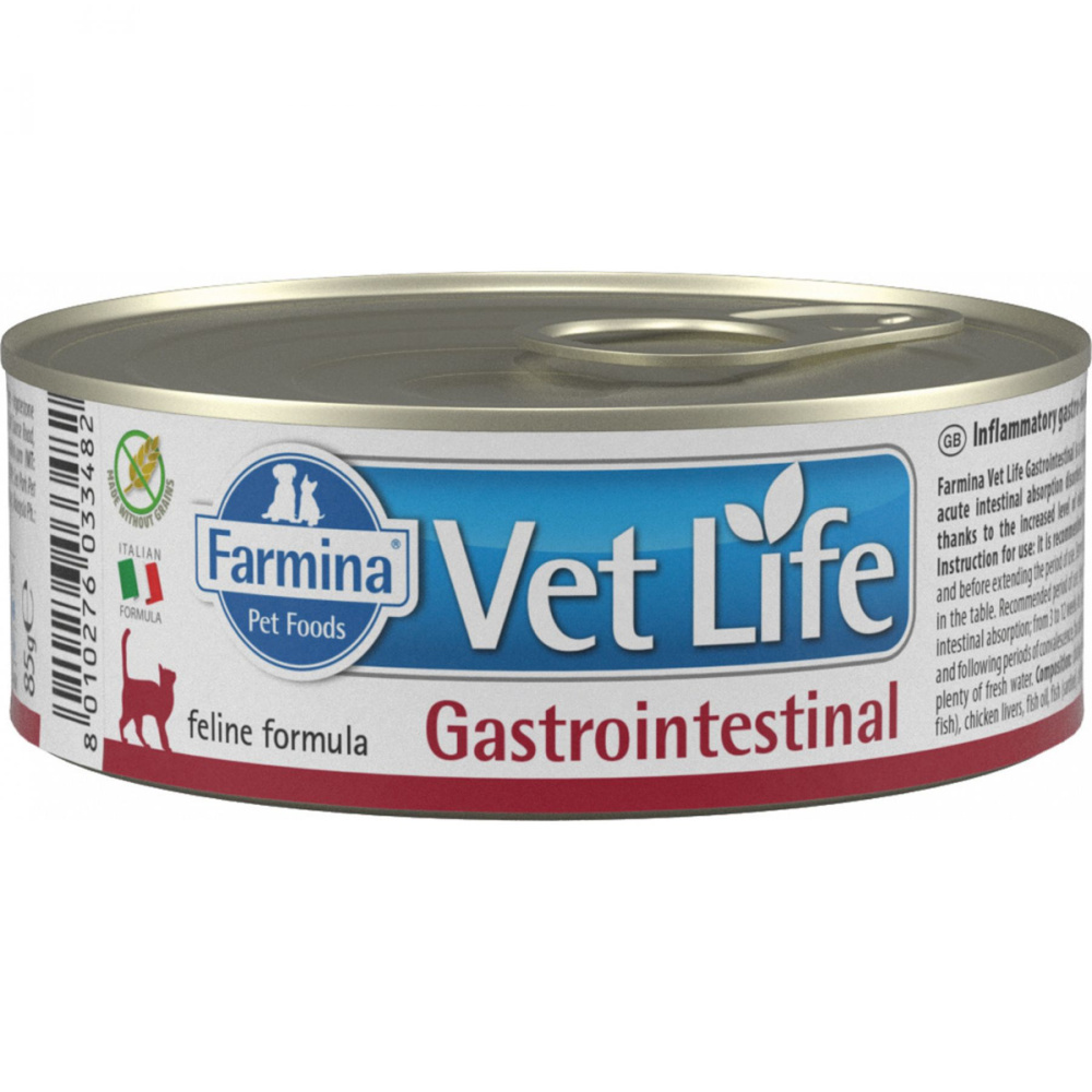 Farmina Vet Life Gastrointestinal Лечебный корм для кошек при проблемах с ЖКТ (85 гр x 5 шт.)  #1