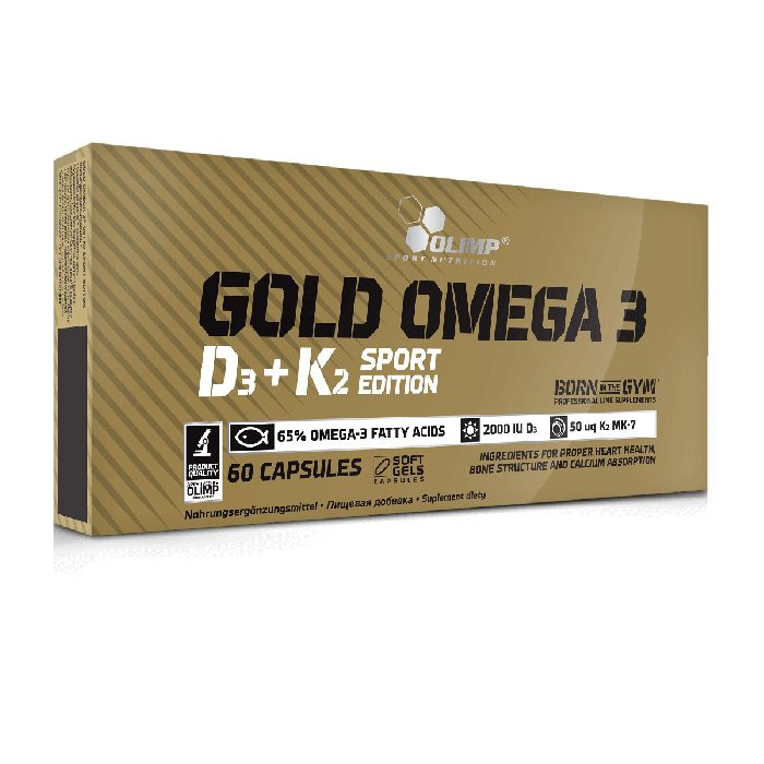 Gold Omega 3 D3+K2 Sport Edition Olimp (60 кап) #1