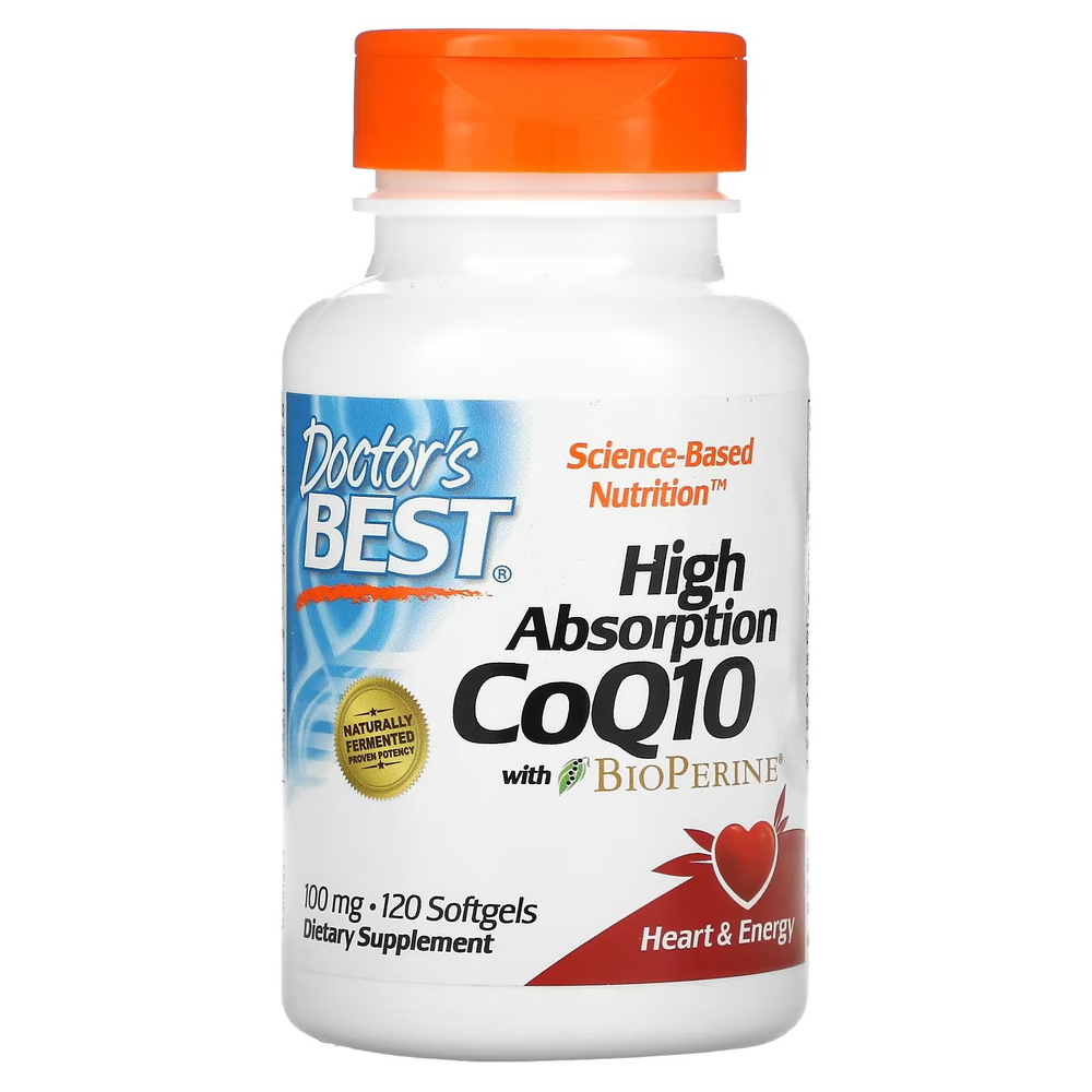 Коэнзим Doctor's Best High Absorption CoQ10 100 мг, 120 капсул #1