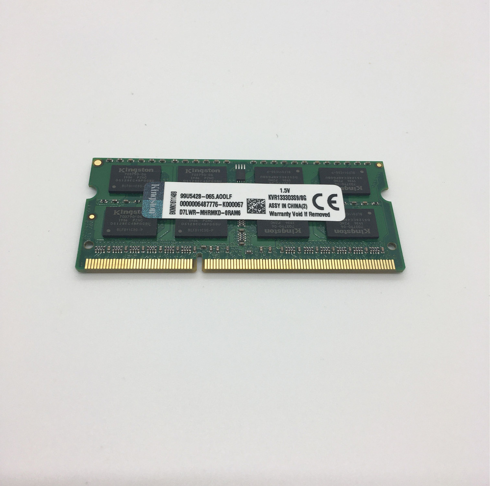 Kingston Оперативная память DDR3 8 ГБ 1333 MHz SO-DIMM PC3-10600s 1x8 ГБ (KVR1333D3S9/8G)  #1