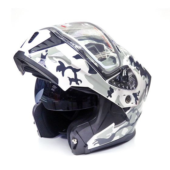 Снегоходный шлем модуляр AIM JK906 3XL(65-66 )двойной визор (стекло) электроподогрев  #1