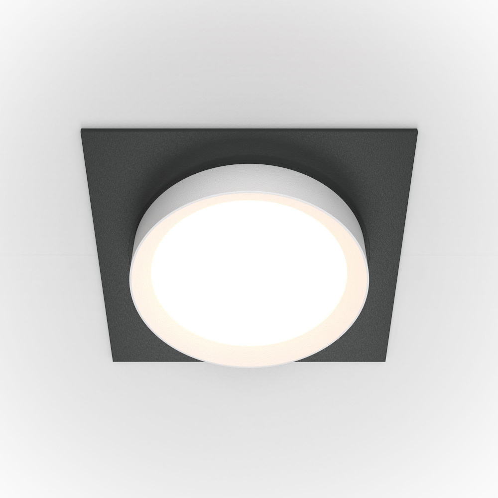 Потолочный светильник, встраиваемый светильник, светильник Technical Downlight, DL086-GX53-SQ-BW, GX53, #1
