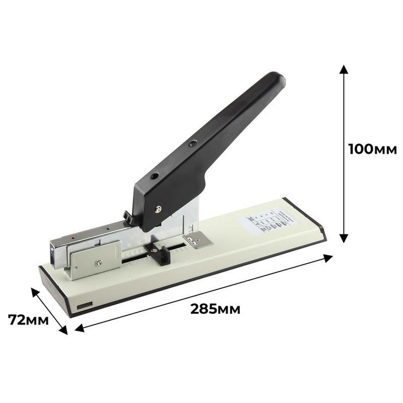 Степлер мощный Economy до 100 листов, №23/6- 23/13, цвет черно-белый  #1