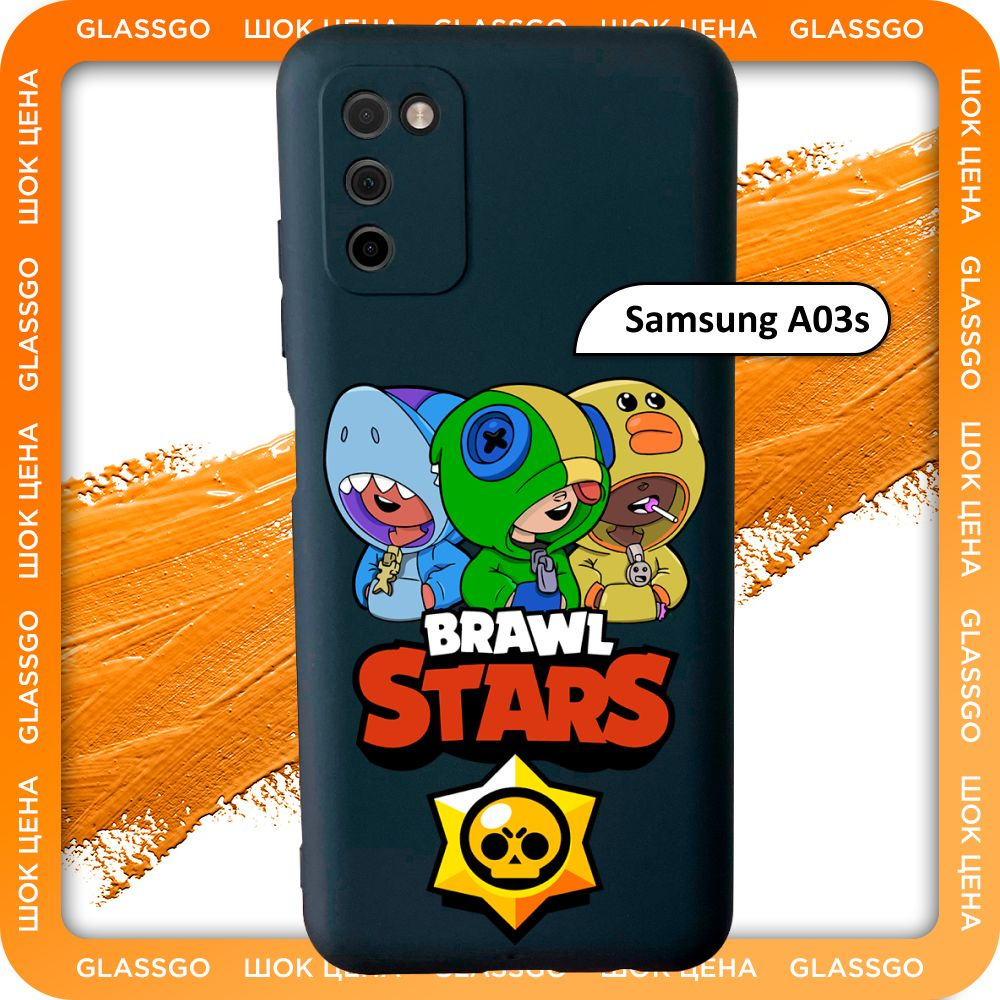 Чехол силиконовый с рисунком Brawl Stars на Samsung A03s / для Самсунг А03s  #1