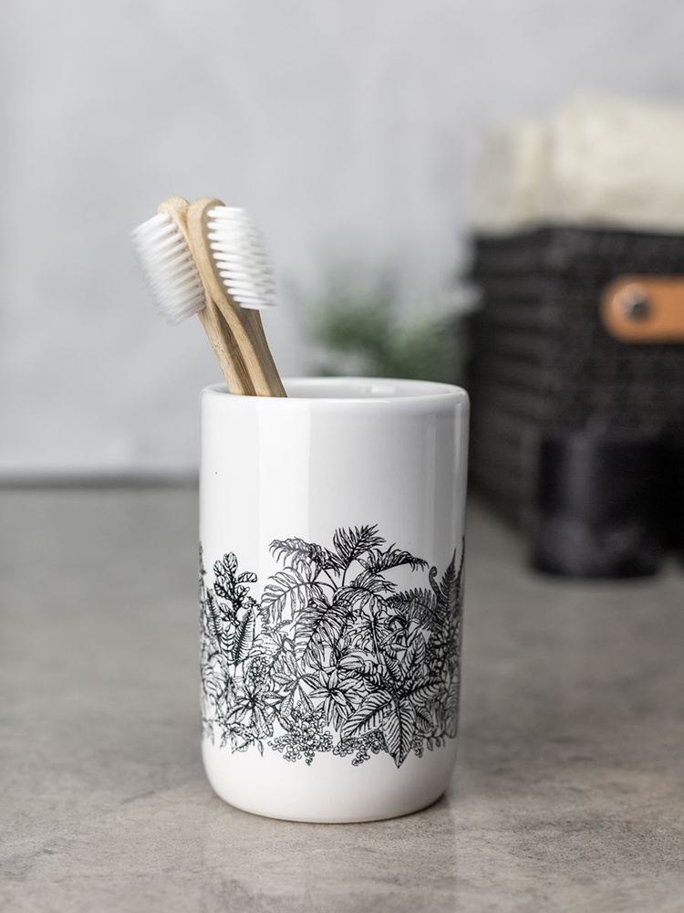 Стакан для зубных щеток BATH PLUS TROPICO стакан для мелочей керамика  #1