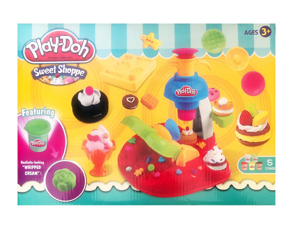 Игровой набор для лепки " Фабрика пирожного", Пластилин Play Doh, аксессуары Плэй До. Уцененный товар #1