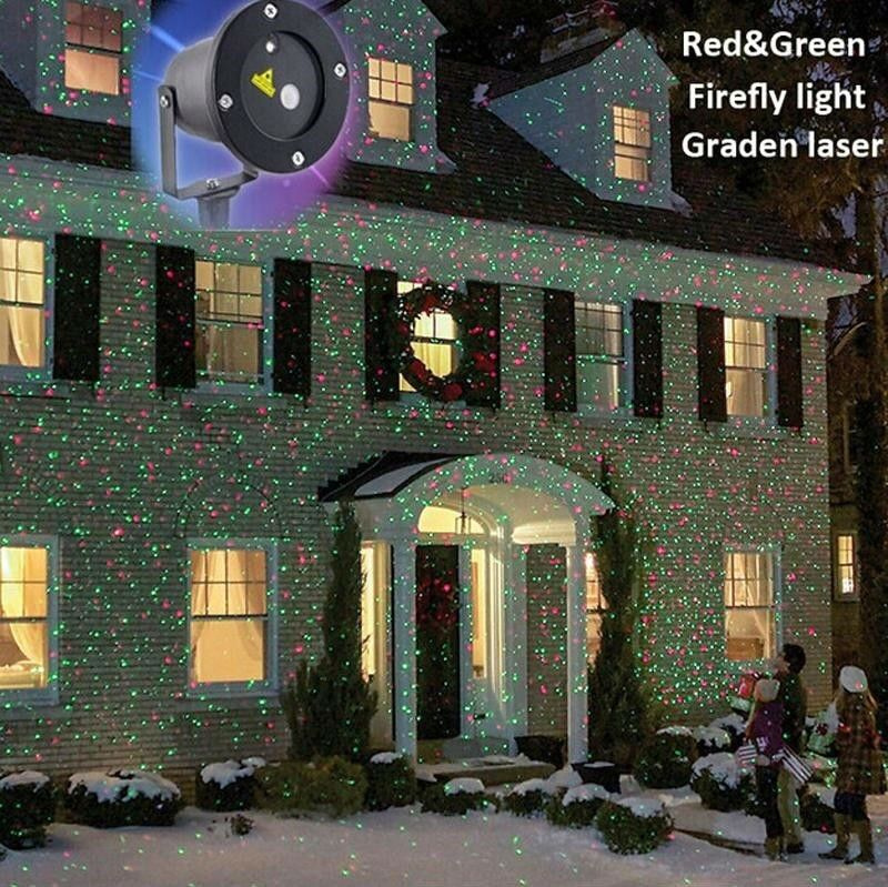 Лазерный уличный новогодний морозостойкий проектор Outdoor Waterproof Laser 1 режим  #1
