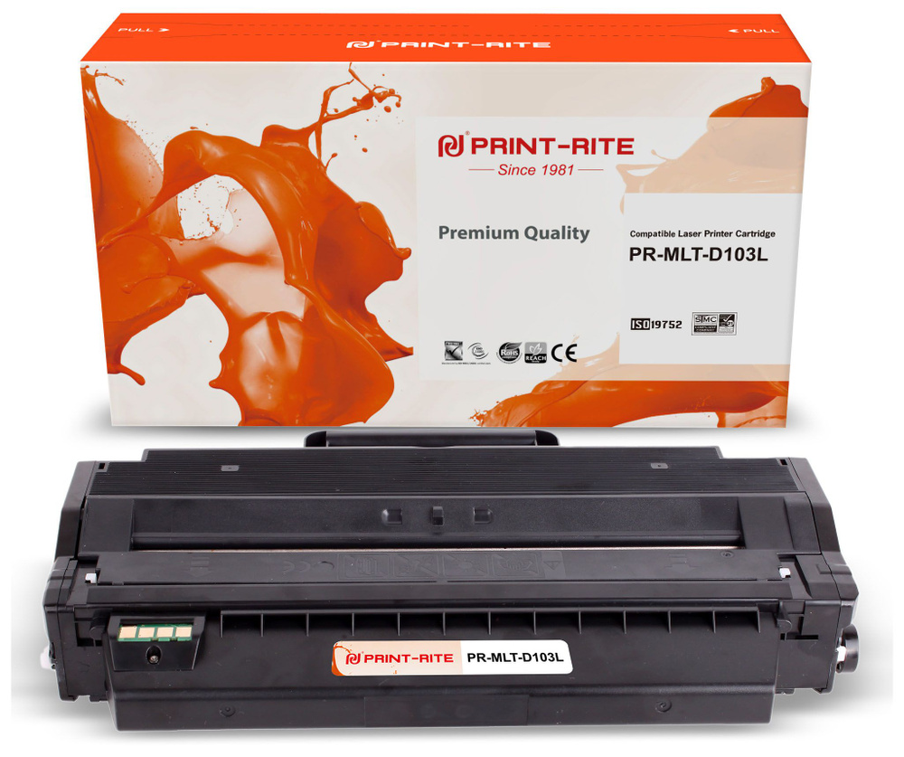 Print-Rite PR-MLT-D103L картридж лазерный (Samsung MLT-D103L - SU718A) черный 2500 стр  #1