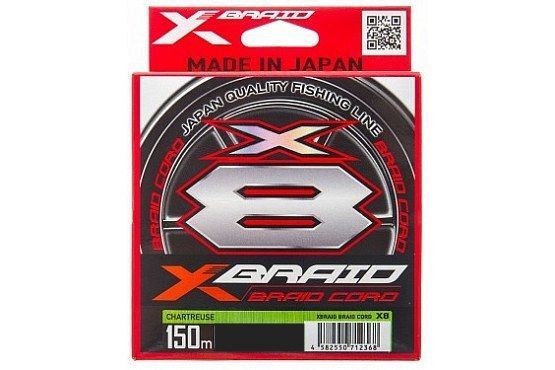 Шнур YGK X-Braid Braid Cord X8 150m #0.5-12lb #1