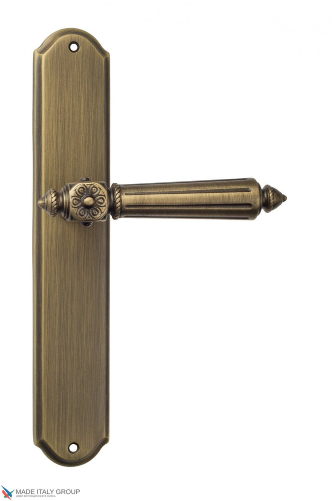 Дверная ручка на планке Venezia CASTELLO PL02 матовая бронза #1