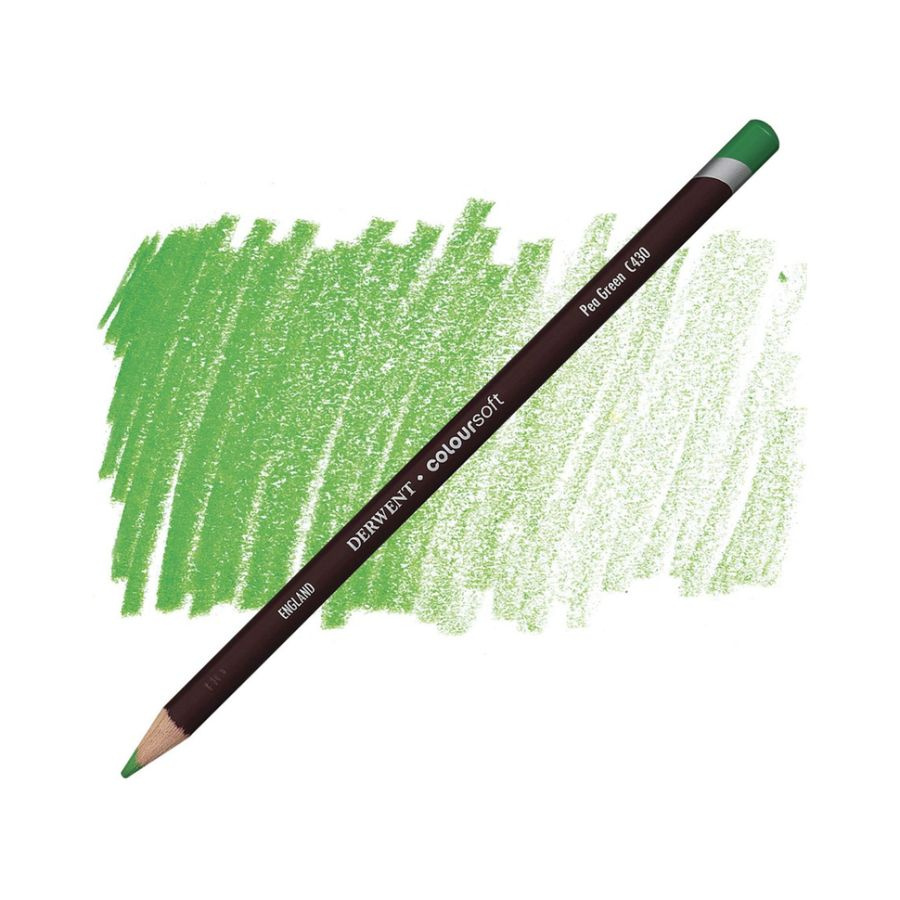 Карандаш цветной Derwent "Coloursoft" C430 Зеленый горох #1