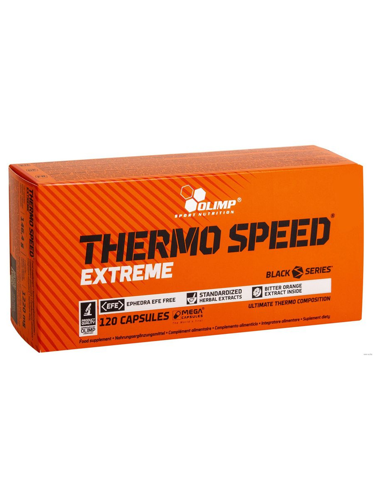 Спортивный жиросжигатель для похудения Olimp Sport Nutrition Thermo Speed Extreme Mega Caps (120 капсул) #1