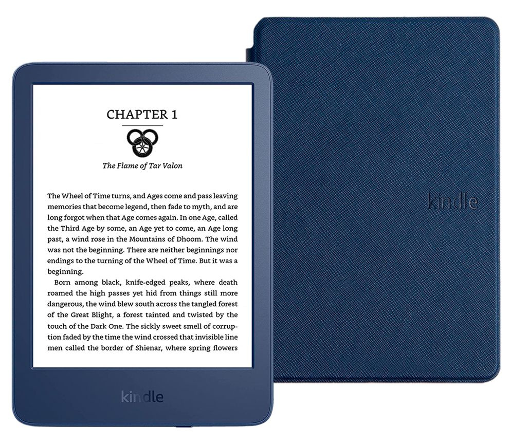 Amazon Kindle 6" Электронная книга K11 (16Gb) SO Denim + обложка ReaderОNE, синий  #1
