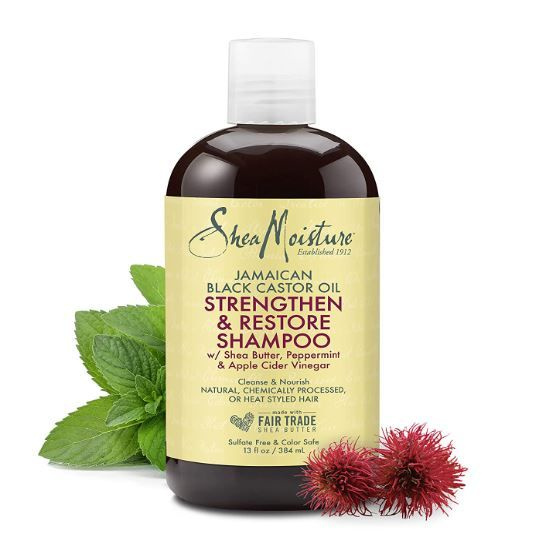 Shea Moisture шампунь для волос Jamaican Black Castor Oil, 384 мл ...