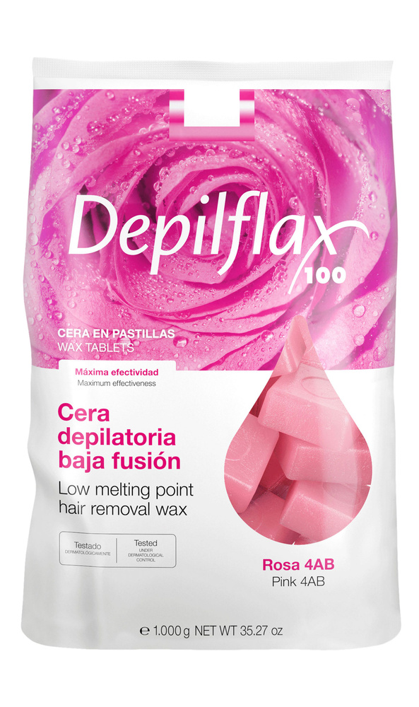 Depilflax Горячий воск для депиляции в брикетах Розовый 1 кг.  #1