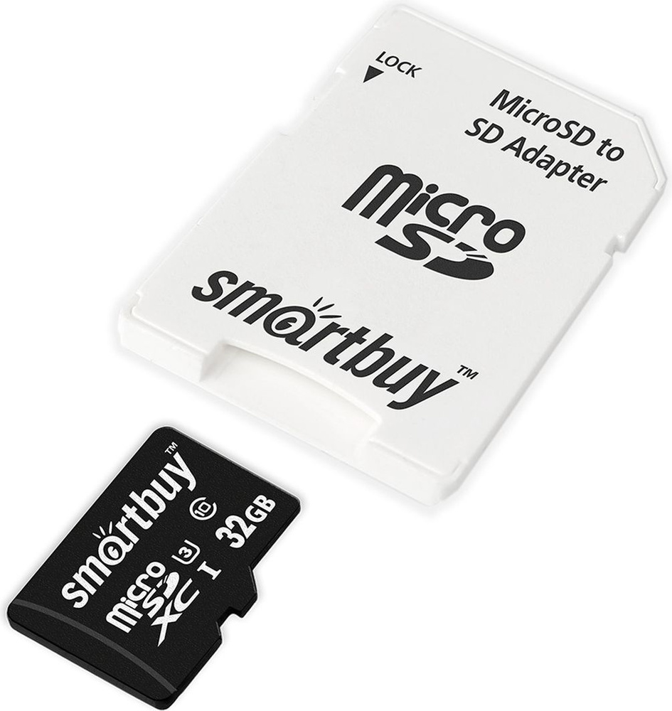 Карта памяти (SB32GBSDCL10U3-01) MICRO SDHC 32GB CLASS10 PRO U3 R/W: 90/70 MB/S (с адаптером SD)  #1