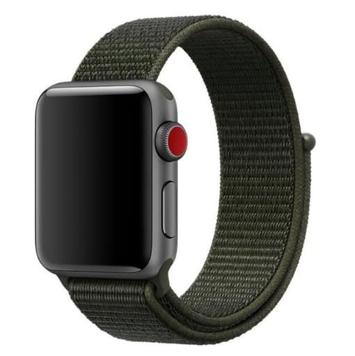 Нейлоновый тканевый ремешок для Apple Watch - SE/38-40-41 мм , хаки  #1