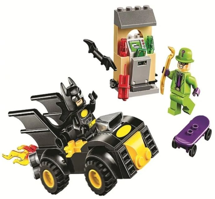 Конструктор для мальчиков, для девочек/Бэтмен и ограбление Загадочника/Не является брендом Лего и Майнкрафт. #1