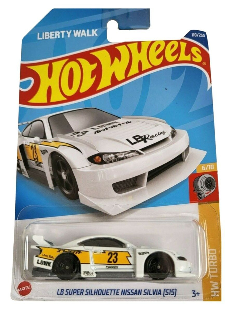 HCT23 Машинка металлическая игрушка Hot Wheels коллекционная модель LB SUPER SILHOUETTE NISSAN SILVIA #1