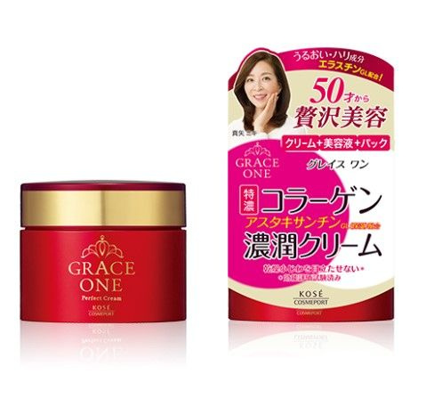 KOSE Cosmeport Увлажняющий, питательный крем против морщин Grace One для женщин после 40-50 лет. 100 #1