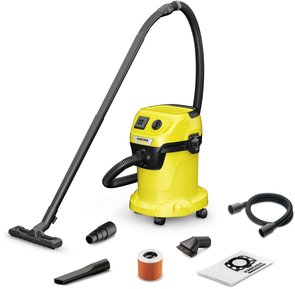 Профессиональный бытовой пылесос Karcher WD 3 P V-17/4/20 Workshop  (1.628-175.0)