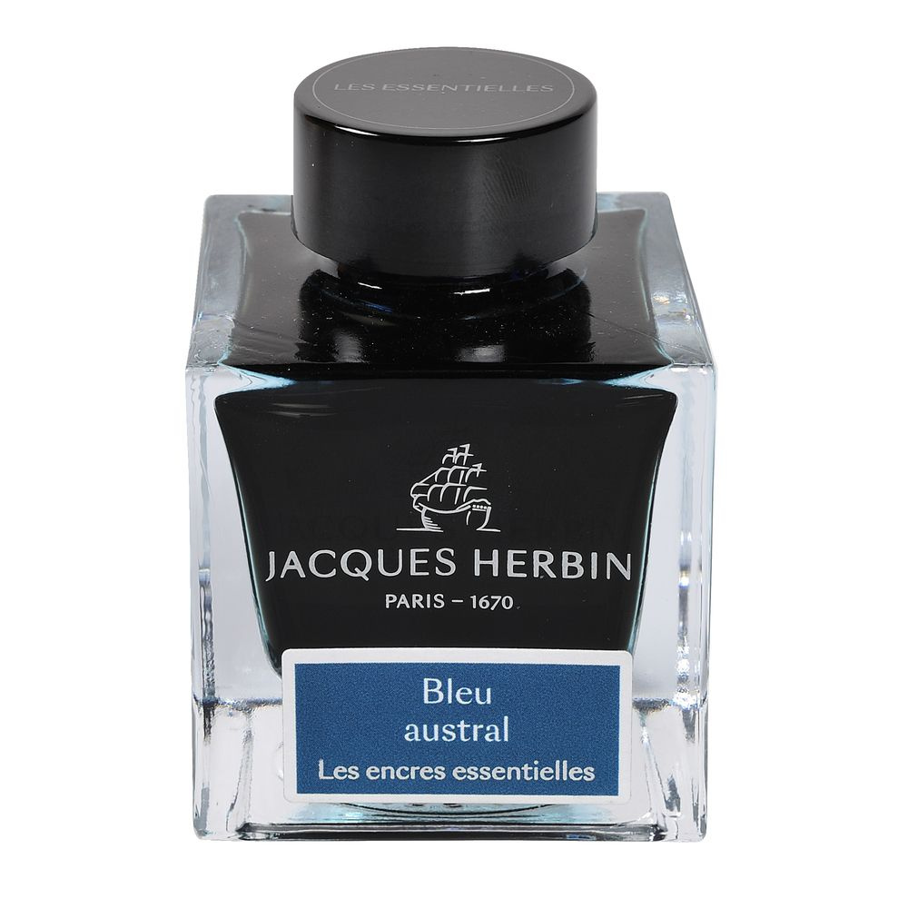 Чернила в банке Herbin Prestige, 50 мл, Bleu austral Южний синий #1