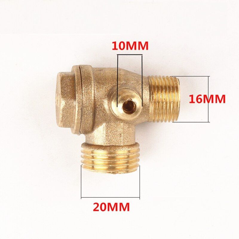 Обратный клапан для воздушного компрессора малый 3/8 (16,3мм), 1/2 (20,6мм), 9,8мм  #1
