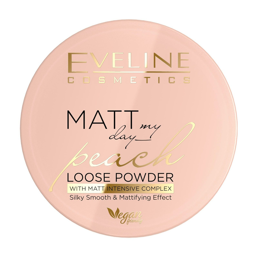 Полупрозрачная персиковая матирующая пудра / Eveline Matt My Day Loose Powder Peach  #1