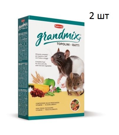 Padovan Корм 1 КГ GRANDMIX TOPOLINE E RATTI для мышей и крыс 2 шт #1