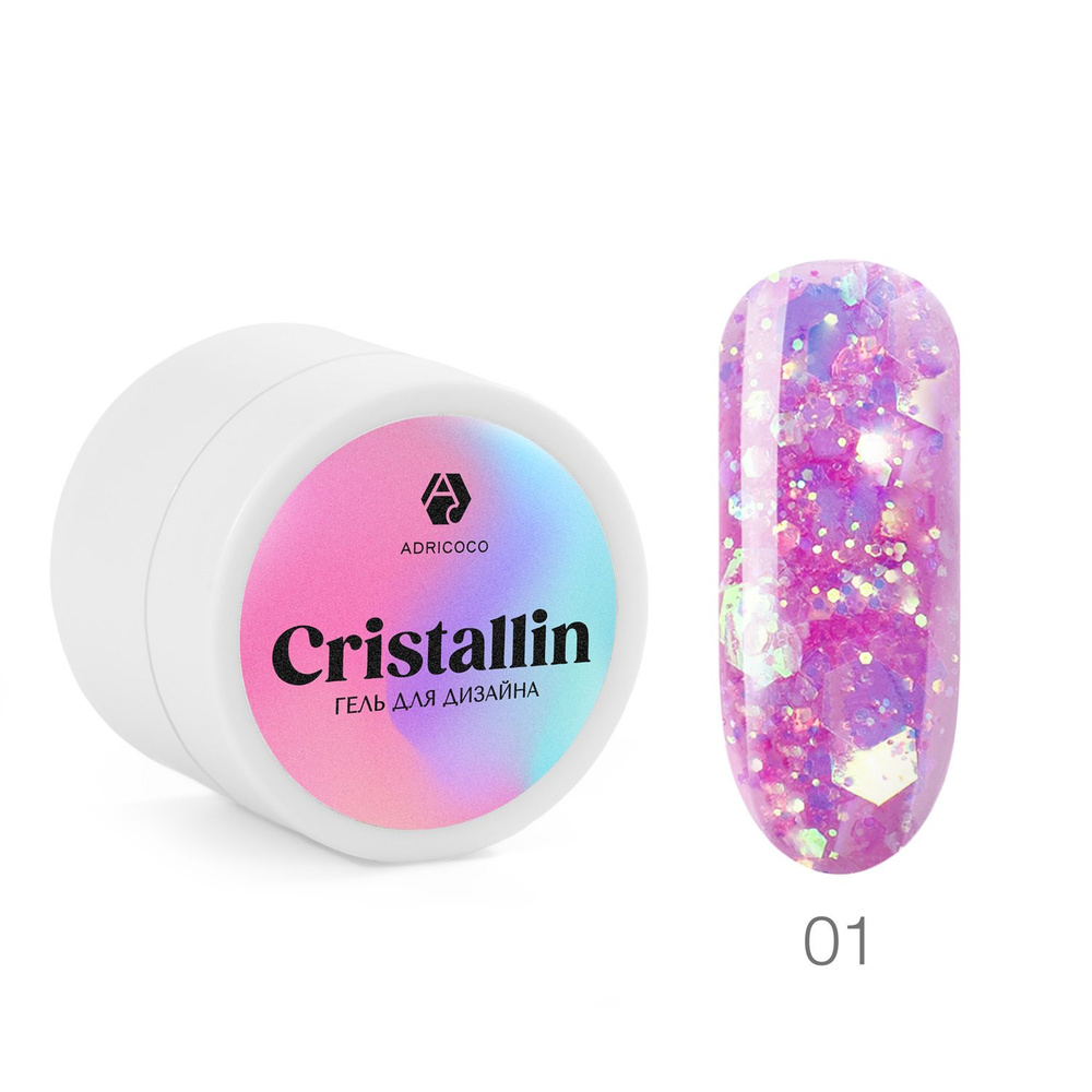 Adricoco гель для дизайна "Cristallin" №1 #1