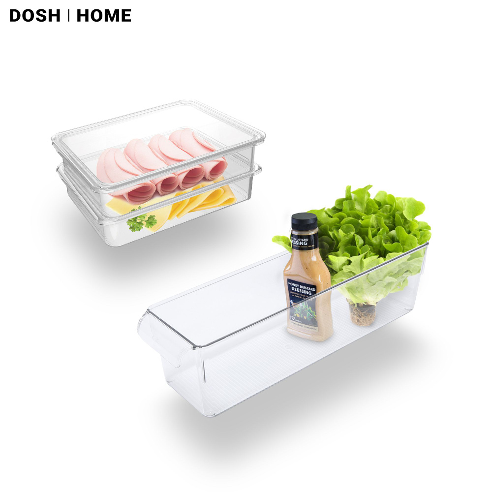 Органайзер для холодильника DOSH HOME ALIOT, набор контейнеров для соусов, для продуктов, 3 предмета #1
