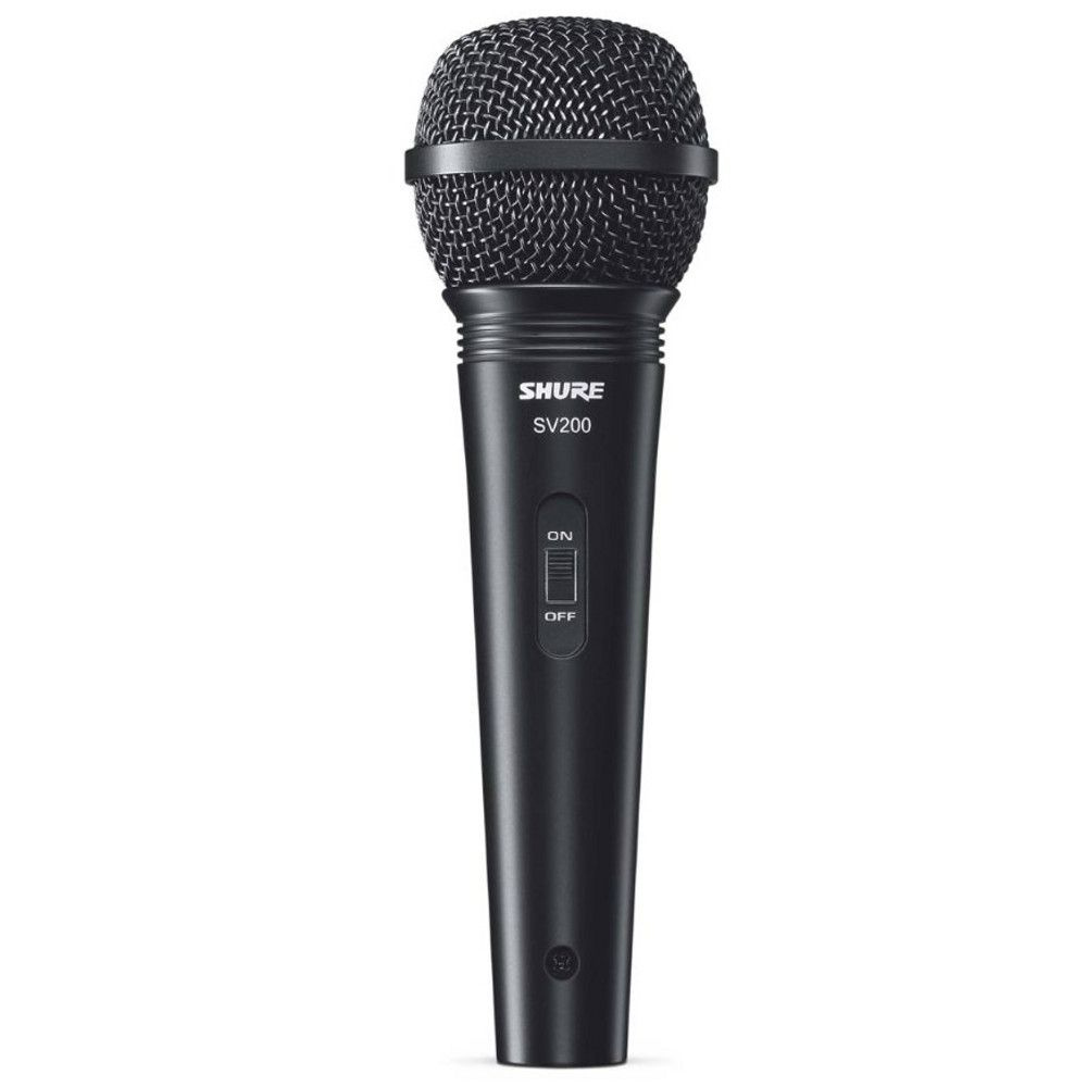 SHURE SV200-A микрофон динамический вокальный с выключателем и кабелем (XLR-XLR), черный  #1