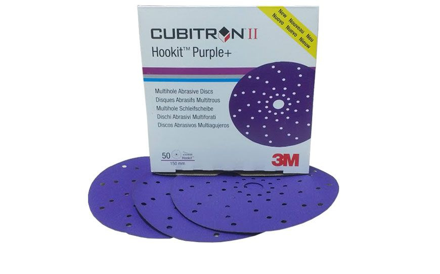 3M Круг шлифовальный c мультипылеотводом Cubitron II 737U Hookit 150мм P320+  #1