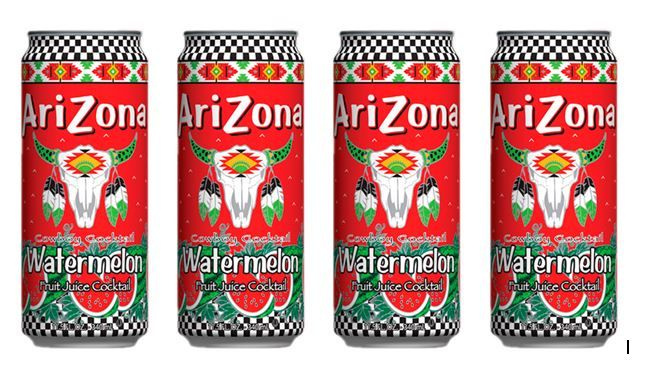 Холодный чай Arizona Watermelon/Аризона Арбуз (США) 340 мл*4шт #1