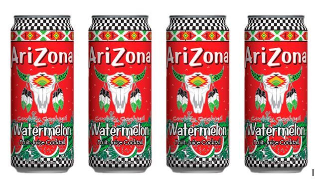 Холодный чай Arizona Watermelon (Аризона Арбуз), 340 мл *4 шт, США #1