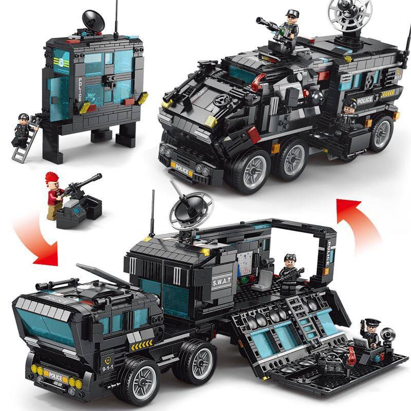 Конструктор 2в1 "Спецназ полиции SWAT"/ 1459 деталей / совместим с Лего Сити  #1