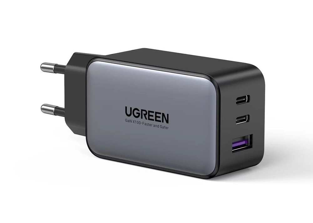 Сетевое зарядное устройство Ugreen USB A+2 USB C 65 W GAN Tech Fast ...