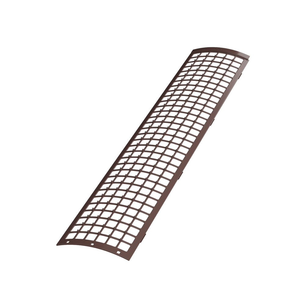 Защитная решетка водосточного желоба ТехноНИКОЛЬ ТН ПВХ 125/82 ММ коричневая  #1