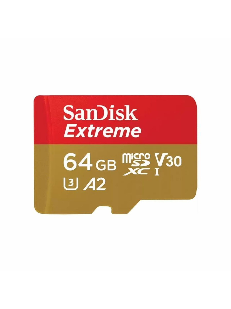 SanDisk карта памяти MicroSD 64GB Extreme / SDSQXAH-064G-GN6MN #1