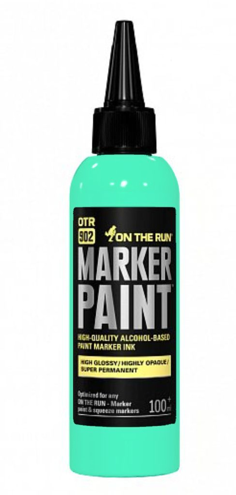 Заправка ON THE RUN 902 Marker Paint пастель аква-зеленый / pastel aqua green, 100 мл.  #1