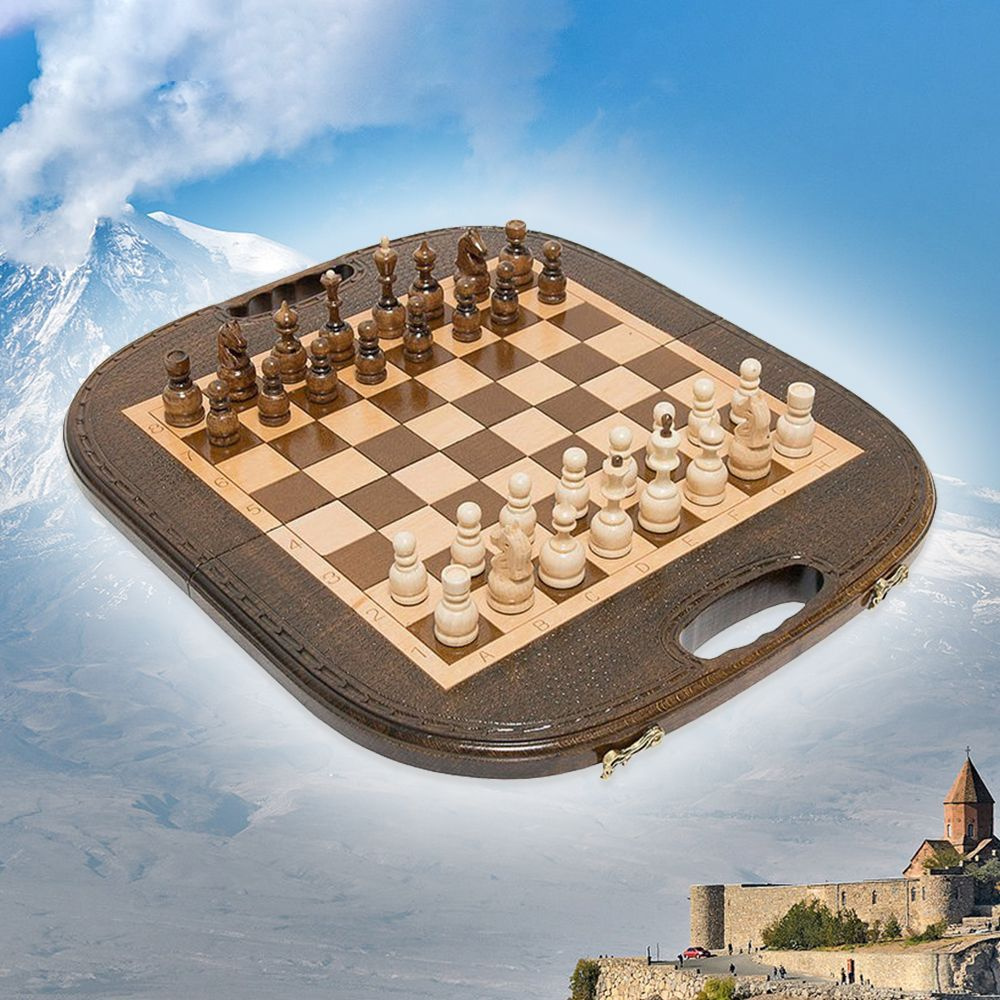 Резные шахматы и нарды Бужур #1