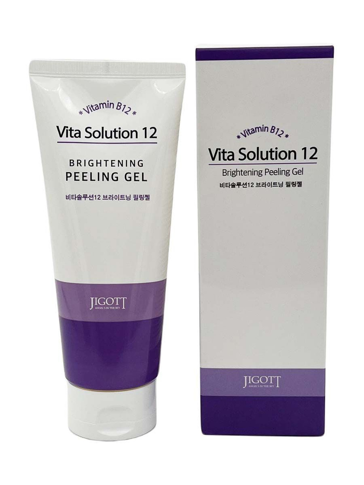 Jigott Пилинг-гель для лица осветляющий с витамином B12, Корея, Vita Solution 12 Brightening Peeling #1
