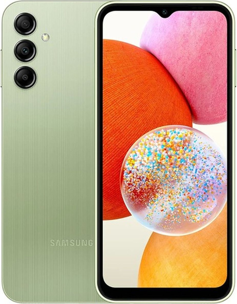 Samsung Смартфон Galaxy A14 4/64 ГБ, светло-зеленый #1