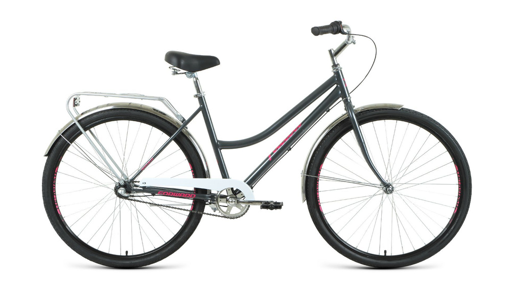 Велосипед TALICA 28 3.0 (28" 3 ск. рост 19") 2020-2021, темно-серый/розовый, RBKW1C183006  #1