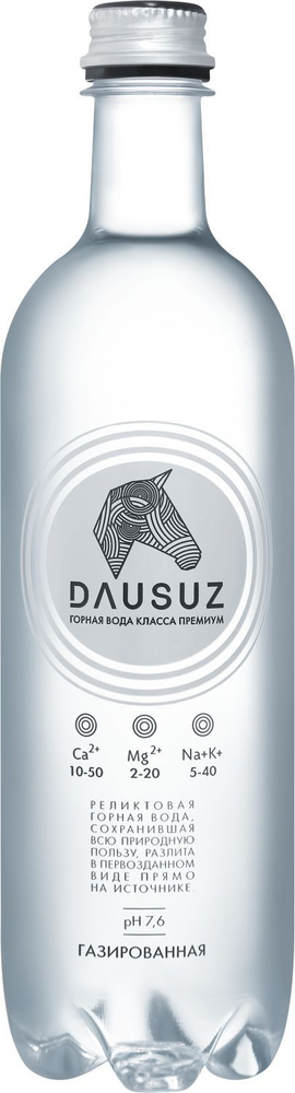 Вода минеральная питьевая Dausuz (Даусуз), газированная, 12 шт по 0,75 л, ПЭТ  #1