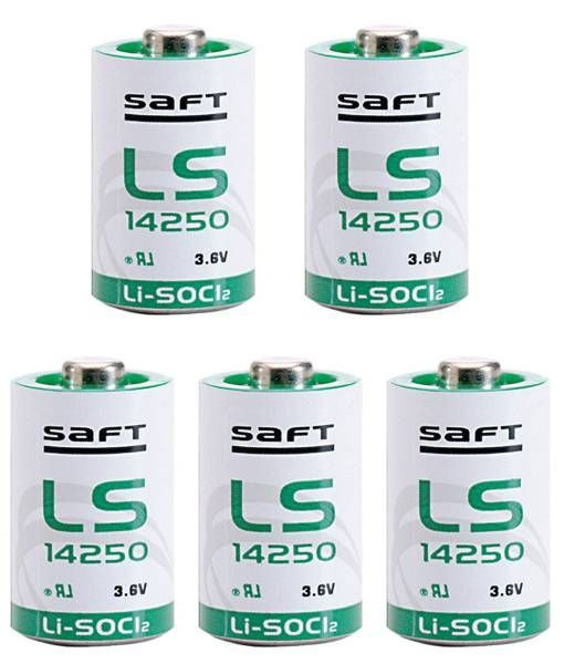 LS 14250 (1/2AA) Saft батарейка 3,6 V дальномеров, сигнализаций, счётчиков, датчиков утечки газа, сигнализаций #1