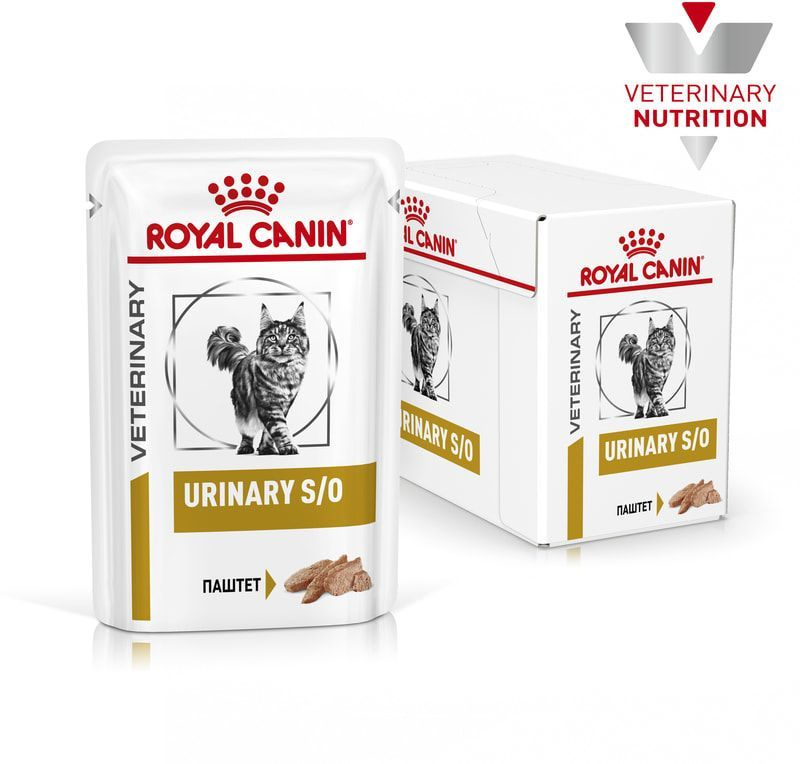 Royal Canin Urinary S/O (паштет) Влажный диетический корм для кошек при мочекаменной болезни 85г*12  #1