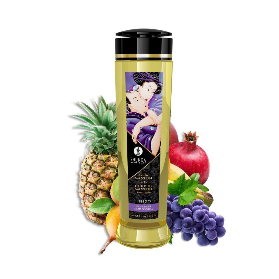 Shunga Масло массажное для тела Erotic Massage Oil Инстинкт влечения. "Экзотические фрукты", 240 мл  #1