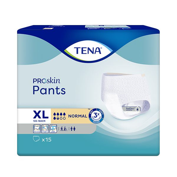 Подгузники-трусы Tena ProSkin Pants Normal Extra Large, объем талии 120-160 см, 15 шт.  #1