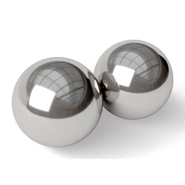 Серебристые вагинальные шарики Stainless Steel Kegel Balls #1